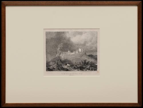 Vue generale des ruines du Chateau d'Arlay, Franche Comte