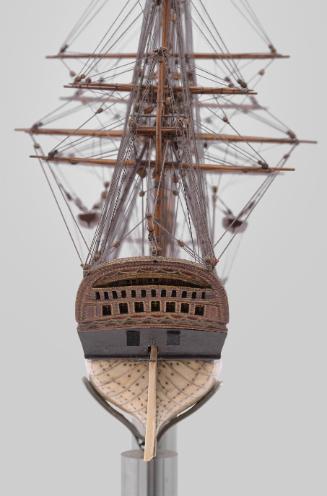 Bone, Baleen and Wooden Ship Model of 'Smoky'