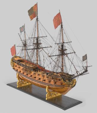 Two-decker 50-54 Gun Warship, Navy Board Model