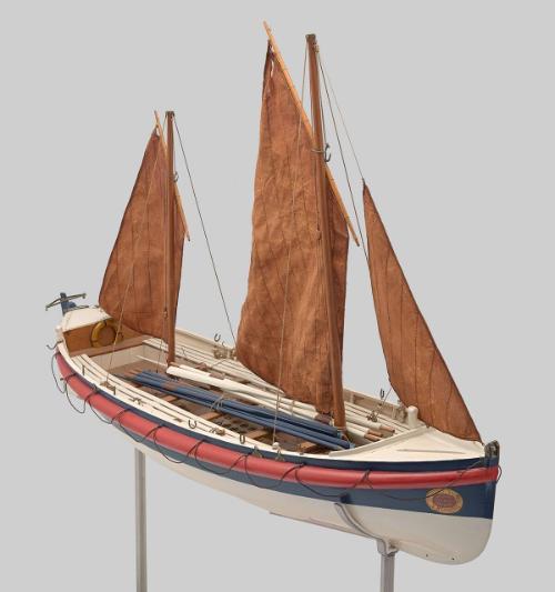 Self-Righting Pulling and Sailing Lifeboat, Builder's Model
