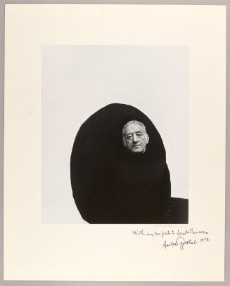 Adolph Gottlieb, [painter, Metropolitan Museum of Art, New York]
