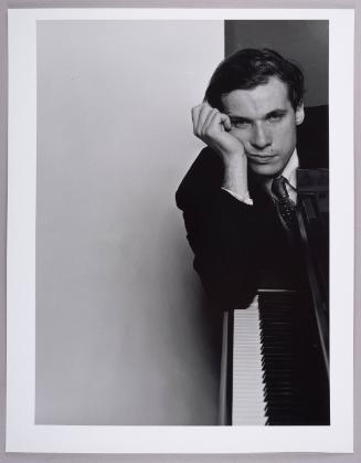 Glenn Gould, in studio, New York, New York
