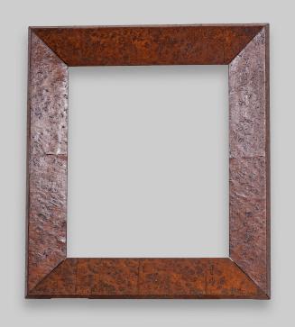 Biedermeier frame with burl wood