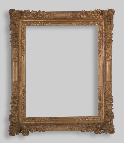 Louis XIV-style frame with floral corners