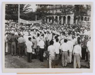 Farmers from outlying area in Havana celebrate the sixth anniversary of the rebel attack on the Batista Army