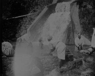 Wash Day, Gueydon Fountain,  Fort de France, 1906