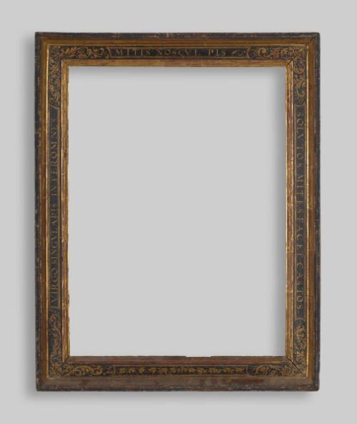 Cassetta frame with Latin inscription