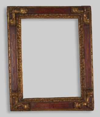 Seville-style cassetta frame with painted decoration