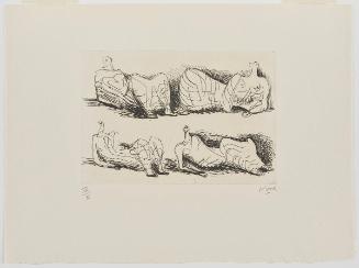 Four Draped Reclining Figures