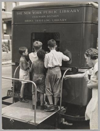 Children Returning Their Books to the Library