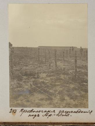 Barbed wire fence in Brest-Litovsk area