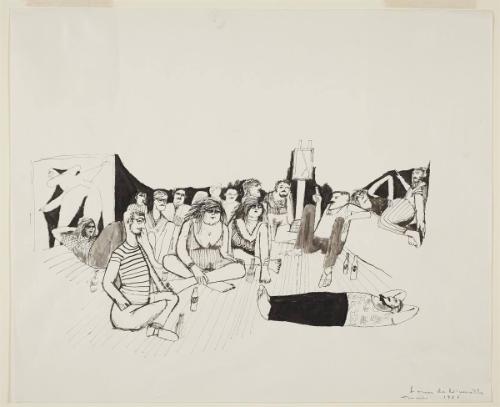 Untitled (Party in artist's studio)