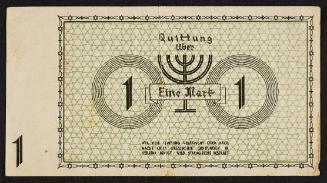 Ghetto Currency - One Mark (Eine Mark) No. 000941