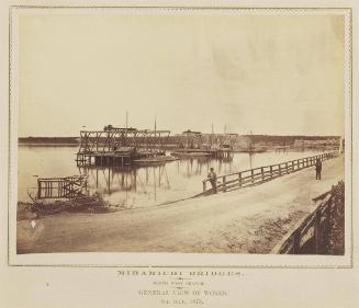 Miramichi Bridges: North West Branch. General view of works. 8th July, 1873