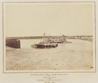 Miramichi Bridges: North West Branch - General view of works. 5th Sept., 1874