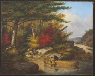 Indians in the Employ of The Hudson Bay Company at a Portage