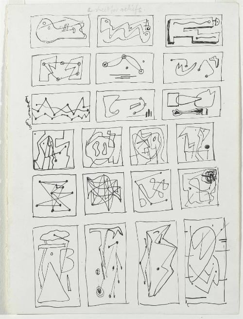 Page from Shiny Notebook 1933-35: Ideas for Reliefs