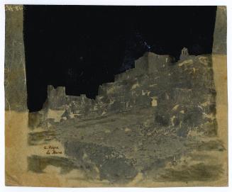 View of the chateâu of Les Baux de Provence with the tour Paravelle to the left.