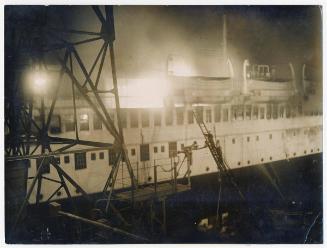 French Liner "Paris" Sinks after Fire, Le Havre, 1939