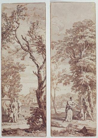 Two Panels with Classical Landscapes