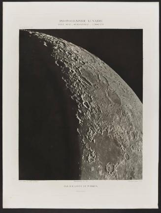 Photographe Lunaire, Pole Sud Schickhard Gassendi  Plate XXX from "Atlas Photographique de la Lune" Portfolio