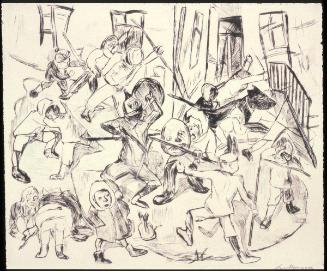 Spielende Kinder   Plate 16 from Gesichter Portfolio