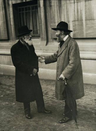 M. Paul Chabas, member of the Institute de France and president of the French Artists' Association (left) and M. Gustave Pierre, Painter.
