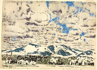 Cloud Forms, Catskills (recto); Green and Black Trees (verso)