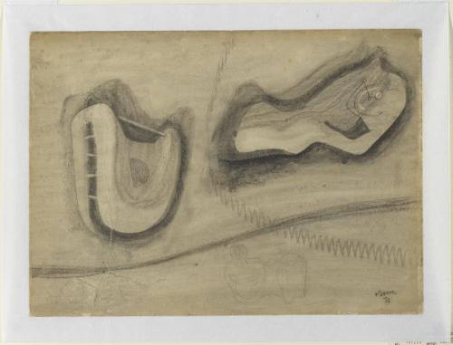 Three Ideas for Sculpture: Study for Reclining Figure