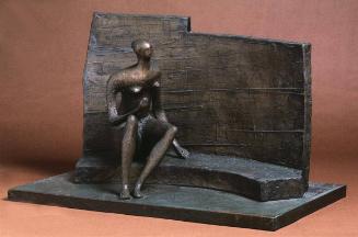 Seated Figure against Curved Wall