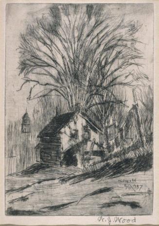 Untitled (house under tree)