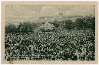 Main Band Stand with Transportation Bldgs. Canadian National Exhibition,