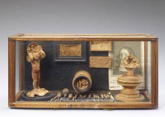 Monumentino: Sculpture, Tools and Eyeglasses of Ottaviano Jannella; Portrait of Jannella