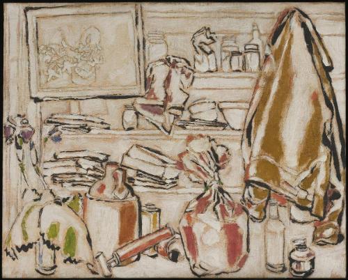 Yellow Coat and Shelves