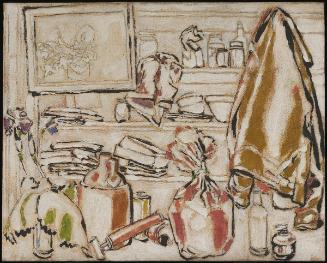 Yellow Coat and Shelves