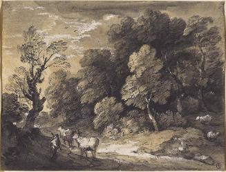 Wooded Landscape with Herdsman and Cattle