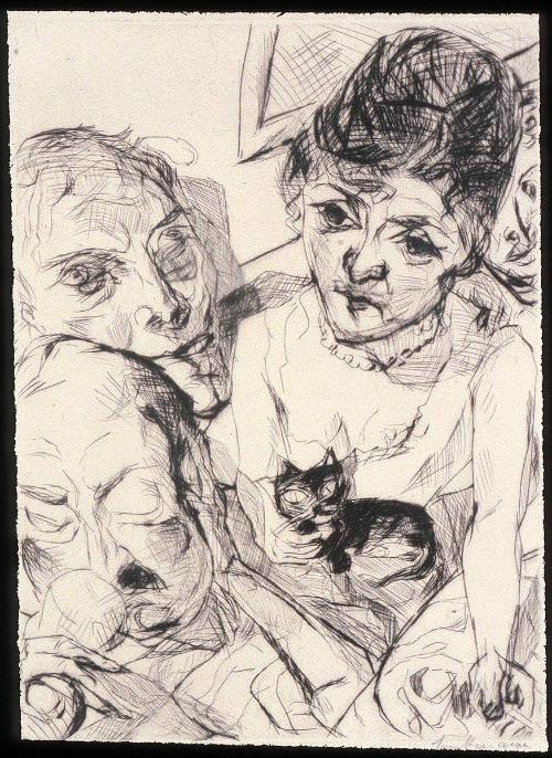 Der Abend   Plate 10 from Gesichter Portfolio