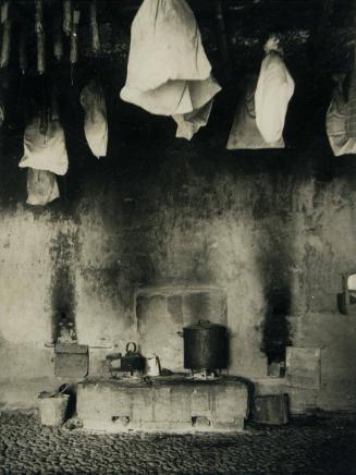 On Lüneberg Heath: the oven and smoking room in a farm house in Lower Saxony