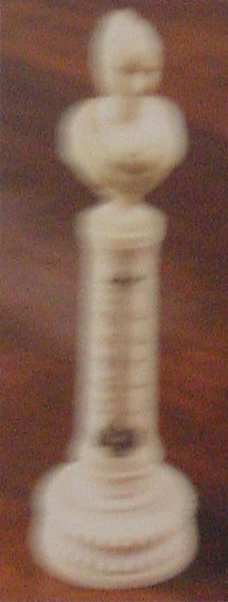 Ivory Column of a Thermometer with Head of Queen Victoria