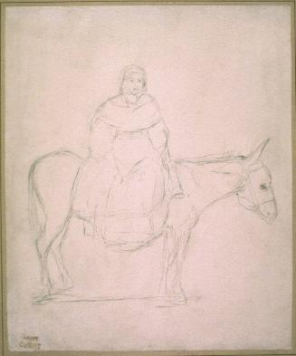 Paysanne sur son àne