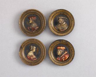 Four Gamespieces: Portraits of Royals and Commoners