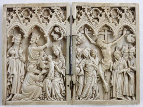 Diptych: The Adoration of the Magi, and The Crucifixion