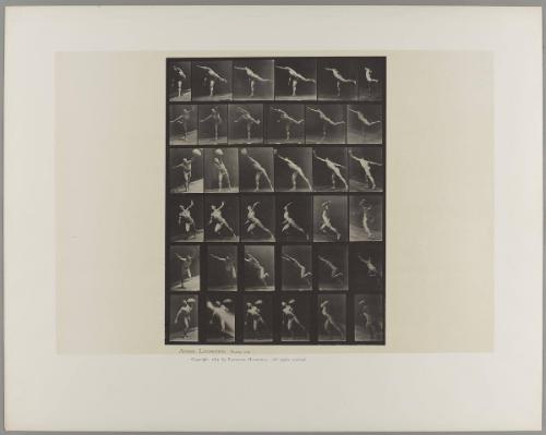 Animal Locomotion: Plate 523: A: Striking a blow. B,E: Throwing a disk. C,F: Heaving a 75-lb. stone. D: Throwing a ball