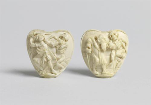 Two Small Ivory Plaques from Scabbards