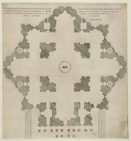 Plan for St. Peter's after Michelangelo