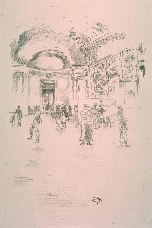 Long Gallery, Louvre   from The Studio