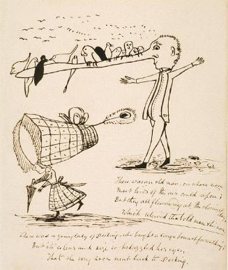 There was an old man on whose nose....