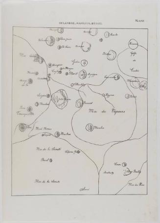 Delambre Manilius Bessel  Plate XXII from "Atlas Photographique de la Lune" Portfolio