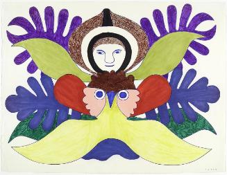 Foliage, Woman and Owl