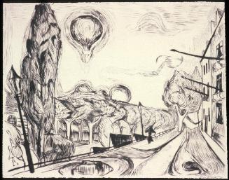 Landschaft mit Ballon   Plate 14 from Gesichter Portfolio